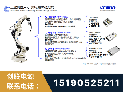 三亚-工业机器人-开关电源解决方案